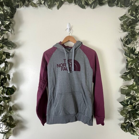 The North Face Athletic Graphic Pullover Hooded Jacket Grey Plum Women’s Sz XS - Picture 1 of 10